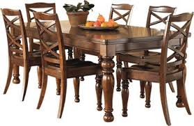 Ashley Porter Rectangular Dining Room Extendable Table And Six Chairs The Warm Rustic Beauty Of The Porter Dining Room Collec Dream Furniture Buy Chair Table