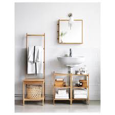 Promotion ikea godmorgon odensvik meuble lavabo avec 4 tiroirs. Ragrund Lavabo Tablette Angle Bambou 34x60 Cm Ikea