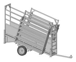Mobile Cattle Yards On Adjustable Loading Ramp