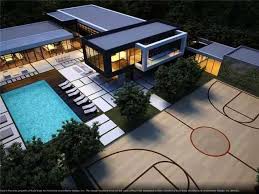 16 Homes With Basketball Courts You Can Buy Now Dream House Exterior Architecture Home Basketball Court
