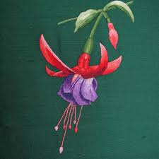 Thread Painting And Silk Shading Embroidery Techniques And Projects Silk Shading Fuschia Completed For Rsn Certificate Rsn Silkshading Threadpainting Embroidery Embroideryart Nee Thread Painting Embroidery Art Silk Shades