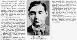 Owney 'the killer' Madden