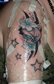 Skinbyrd spinning swastika tattoo with 14/88. 62 Flowers Star Tattoo Ideas With Meanings