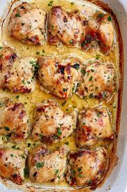 Baked Chicken Thighs Boneless And Skinless Seasoned With Maple Syrup Apple Ci Chicken Thights Recipes Skinless Chicken Recipe Boneless Chicken Thigh Recipes