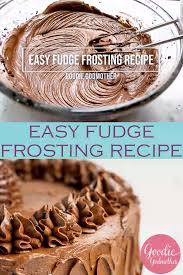 Easy No Cook Fudge Frosting Video Chocolate Icing Recipes Chocolate Frosting Recipe Easy Homemade Chocolate Frosting
