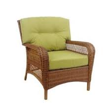 Martha Stewart Livingcharlottetown Brown All Weather Wicker Patio Lounge Chair With Green Bean With Images Outdoor Porch Furniture Lounge Chair Outdoor Patio Lounge Chairs