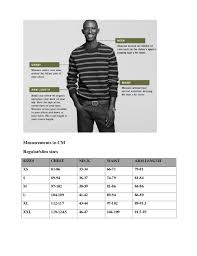 size chart j crew