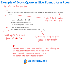 Mla format is how writers talk about poetry (or other works), not a style people actually write poetry in. Tips On Citing A Poem In Mla Style Bibliography Com
