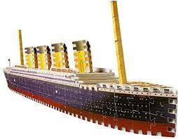 Only the iceberg is missing. Wrebbit Puzzles Titanic 398 Piece Puzz 3d Puzzle