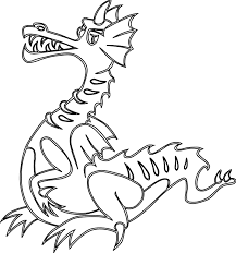 These dragons are trying to be fierce, but they're simply too cute! Dragon Clipart Black And White 4 Clipart World