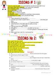 Active Idioms For Using In Speech Idioms Idioms Esl Idioms Activities