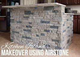 The hardworking kitchen island can be a very functional and beautiful centerpiece of a kitchen design, and it's one of the most popular features of a modern kitchen. Using Airstone For A Faux Stone Kitchen Island Makeover