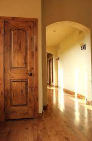 Interior Doors Knotty Alder 2 Panel Arch Top Door Is Perfect For A Rustic Home Bayer Built Woodwo Interior Doors Stained Doors Interior French Doors Interior