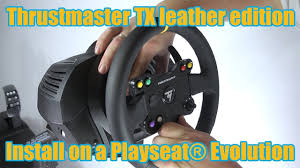 Thrustmaster Tx Racing Wheel Ferrari 458 Italia Edition Manual Thrustmaster Tx Leather Edition Install On A Playseat Evolution Youtube
