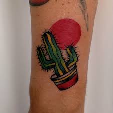 Cactus Traditional Tattoo By Pinut Tattooing Cactus Tattoo Traditional Pinut Tattooing Traditional Tattoo Tattoos Cactus Tattoo