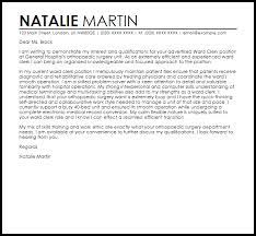 Write a great cover letter in mins. Ward Clerk Cover Letter Sample Cover Letter Templates Examples