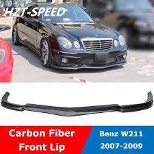 Egp 4 773 08 19 Off W211 Carbon Fiber Front Bumper Lip Shovel Diffuser Spoiler For Mercedes Benz E Class E230 E280 E350 Modify E63 Benz E Class Benz E Benz