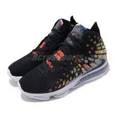 Integrated tongue with palm tree graphic Nike Lebron Xvii Ep 17 James Gang Black Multi Color Basketball Shoes Bq3178 005 Ebay