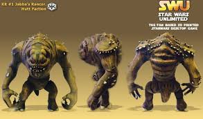 Jabba 039 S Rancor Posable Figure By Geoffro In 2020 Prints Star Wars Figures 3d Printing