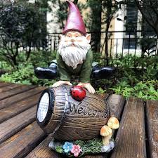 Maybe you would like to learn more about one of these? Toys Solar Powered Gnome Jumping Over A Barrel With Ladybug Led Garden Light Wish