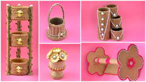 Best Diy Craft Ideas With Jute Cardboard Rolls 5 Jute Craft Ideas 5 Diy Crafts Cardboard Rolls Jute Crafts