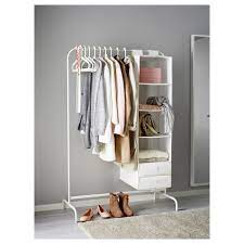 mulig حامل ملابس أبيض 99x152 سم ikea