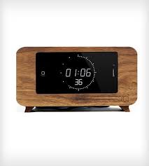 Alarm clock with fm radio four station presets three color. Walnut Alarm Clock Iphone Dock By C Dock On Scoutmob Shoppe Alarm Clock Iphone Alarm Clock Clock