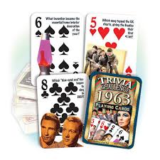 1963 Trivia Challenge Playing Cards Great 56th Birthday Or Anniversary Gift