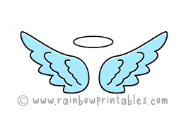 Within this space, draw short, curved lines to indicate the presence of feathers. Easy To Draw Cartoon Angel Wings For Young Kids Step By Step Rainbow Printables
