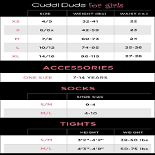Cuddl Duds Size Chart Bedowntowndaytona Com