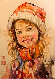 My newest primitive water color painting. I'm fairly new to watercolor.  This is my second one. It's so much fun! I can't wait to make more. Does  anyone sell watercolor and do