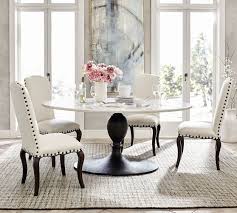 Chapman Oval Marble Pedestal Dining Table Dining Table Marble Round Dining Room Round Marble Dining Table