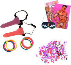 Amazon.com: Bachelorette Party Games, Penis Willy Shape Ring Toss Hoopla  Games Set (Poster + Confetti + Ringtoss) : Home & Kitchen