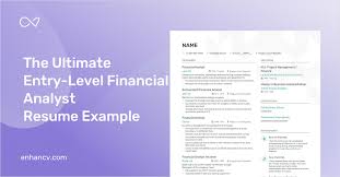 Analyzing financial information to produce forecasts of business, industry, and economic conditions in order to make informed investment decisions. Entry Level Financial Analyst Resume Examples Template