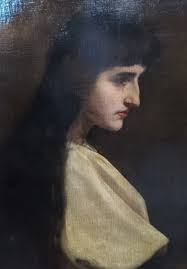 Anna Elisabeth von Erlach: Pre Raphaelite portrait