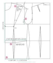 How To Draft The Basic Bodice Pattern The Shapes Of Fabric