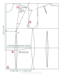 How To Draft The Basic Bodice Pattern The Shapes Of Fabric