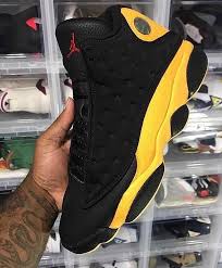Black And Yellow 13s Melo Air Jordan 13s Melo Comment Heat Or Beat Letter By Letter To Win Make Su Airjordan Com In 2020 Jordan Shoes Girls Shoes Sneakers Jordans Nike Air Shoes