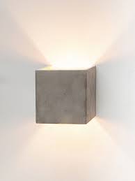 Betonlampe B3 Wandlampe Quadratisch Beton Innnenbeschichtung Gold Concrete Wandlampe Betonoptik Gantlights 2 Wandlampe Lampe Wandlampe Beton