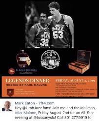 Former utah jazz legend mark eaton died following a bicycle crash in summit county, authorities said saturday. If You D Like To Meet Karl Malone And Mark Eaton Utahjazz