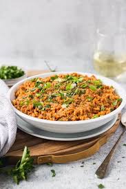 Vegetarian Jollof Rice Vegan Too Fork In The Kitchen Recipe Vegetarian Recipes Vegetarian Jollof Rice
