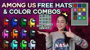 Best Hat Combos In Among Us Among Us Free Hats And Color Combos 2020 Youtube
