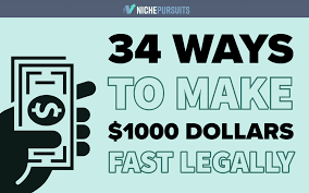 Maybe you would like to learn more about one of these? 34 Legit Ideas To Make 1 000 Fast Legally In 2021