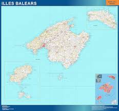 4 mapa de hoteles en mallorca. Mapa Provincia Islas Baleares Mapas Murales De Espana Y El Mundo