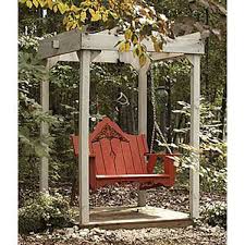 The swing is quite roomy. Patio Store Uwharrie Veranda Adirondack Swing