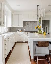 grey kitchen cabinets white countertops