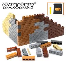 50x Masonry Brick Lego Compatible Building Bricks 2x1