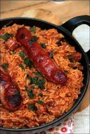 Riz A La Tomate Et Aux Saucisses Happy Papilles Riz Tomate Recette A Base De Riz Recettes De Cuisine