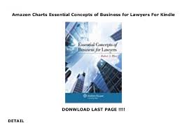 Amazon Charts Essential Concepts Of Business For Lawyers
