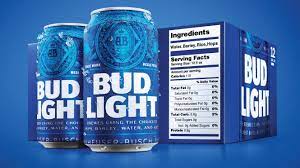 In this article budweiser beer: Bud Light Debuts Bigger Nutrition Labels